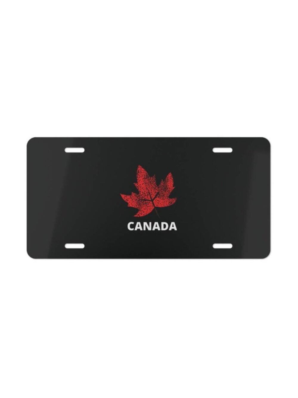 Red Maple Leaf Canada Vanity Plate | License Plate 12x6 Inch
